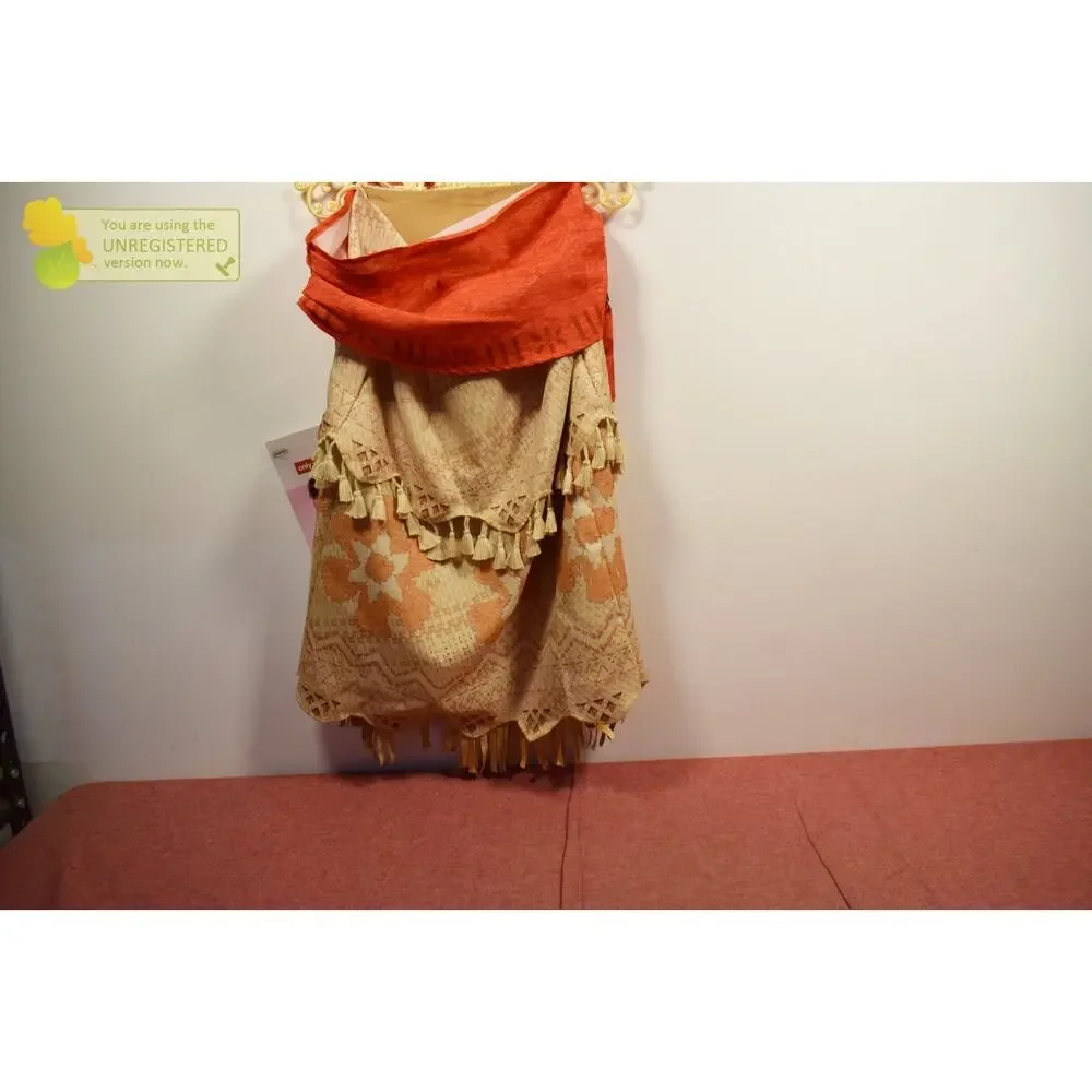 Disney Princess Moana Classic Girls Costume Dress 9-10